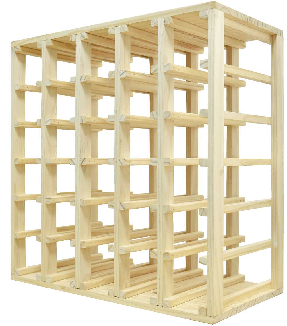 30 Bottles Cube Wine Rack Cellar Wall