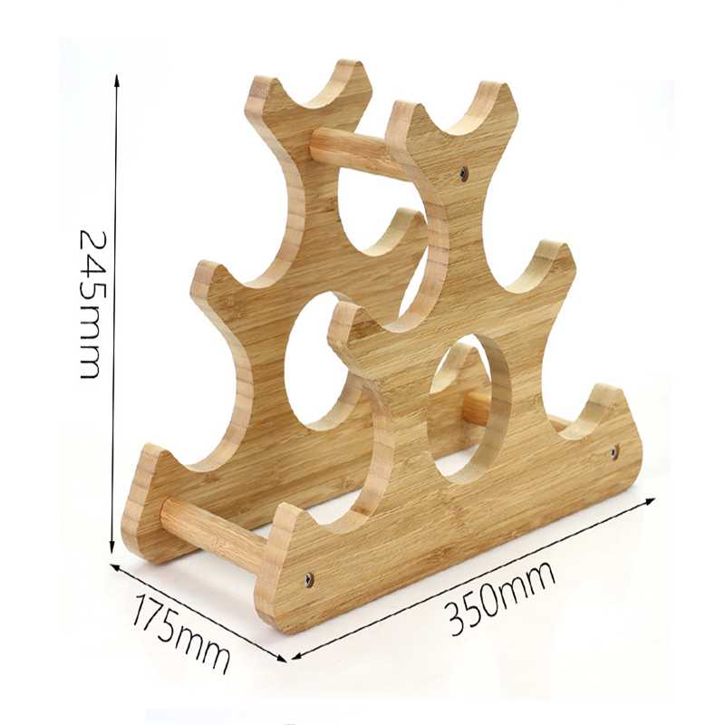Bamboo wood wine rack Cellar Wall
