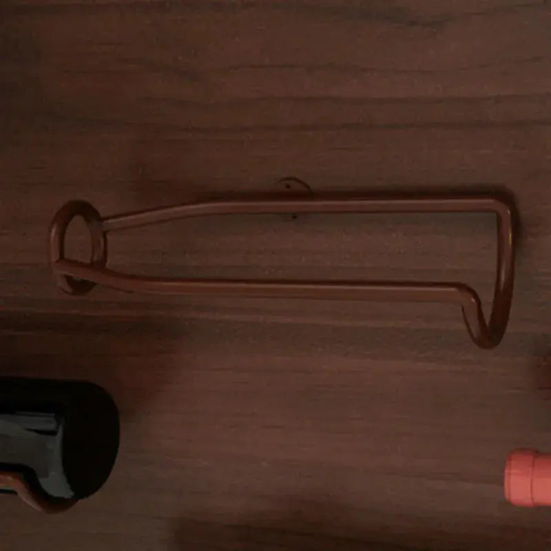 Bottle Shaped Wall Mounted Wine Holder Brown Cellar Wall