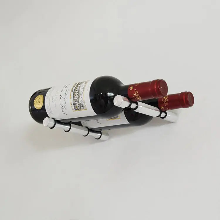 Double Bottle Wine Peg Silver Cellar Wall