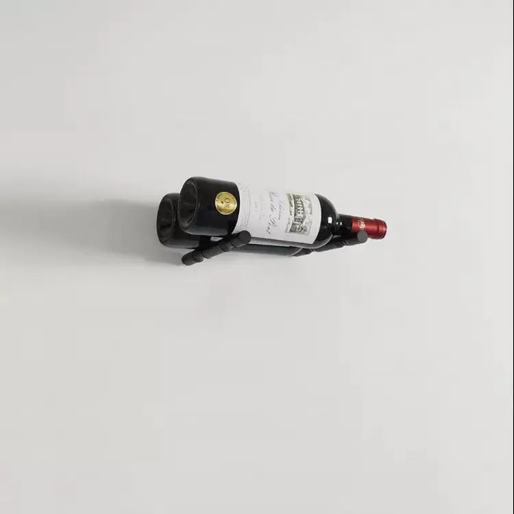 Double Bottle Wine Peg Black Cellar Wall