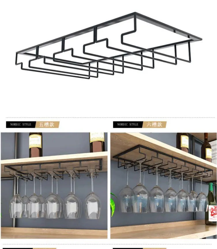 Wall Mount Wine Glass Holder Cellar Wall