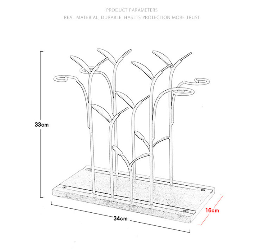 Iron Display Wine Rack Cellar Wall