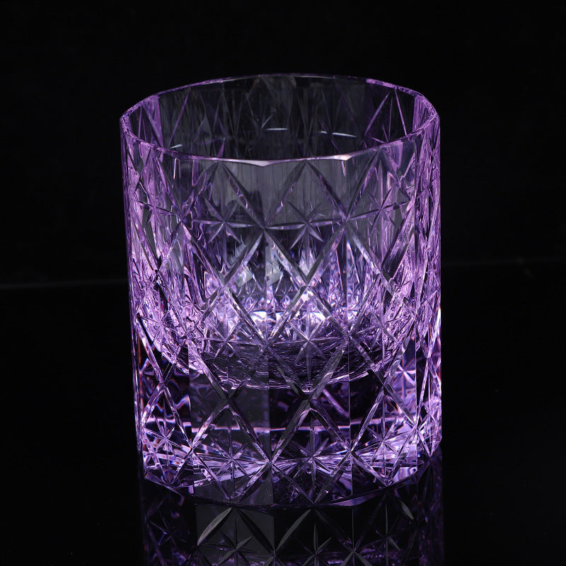 Lead-free Crystal Glasses Foreign Wine Whiskey Shot Glass - Purple-Pink- Cellar Wall- 34576681