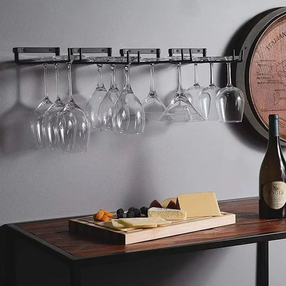 Wall Mounted Hanging Wine Glass Holder  Cellar Wall