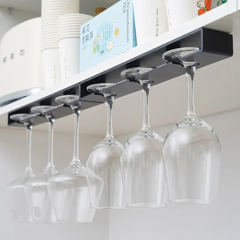 Under Cabinet Wine Glass Rack System  Cellar Wall