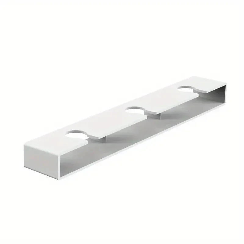 Under Cabinet Wine Glass Rack System White Cellar Wall