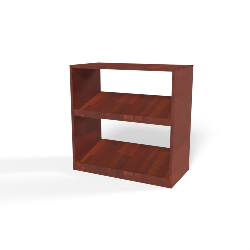 14 Bottles Display Wine Rack - Natural Pine-Rich Black-Mahogany-Interior Natural Pine- Cellar Wall- 94030112