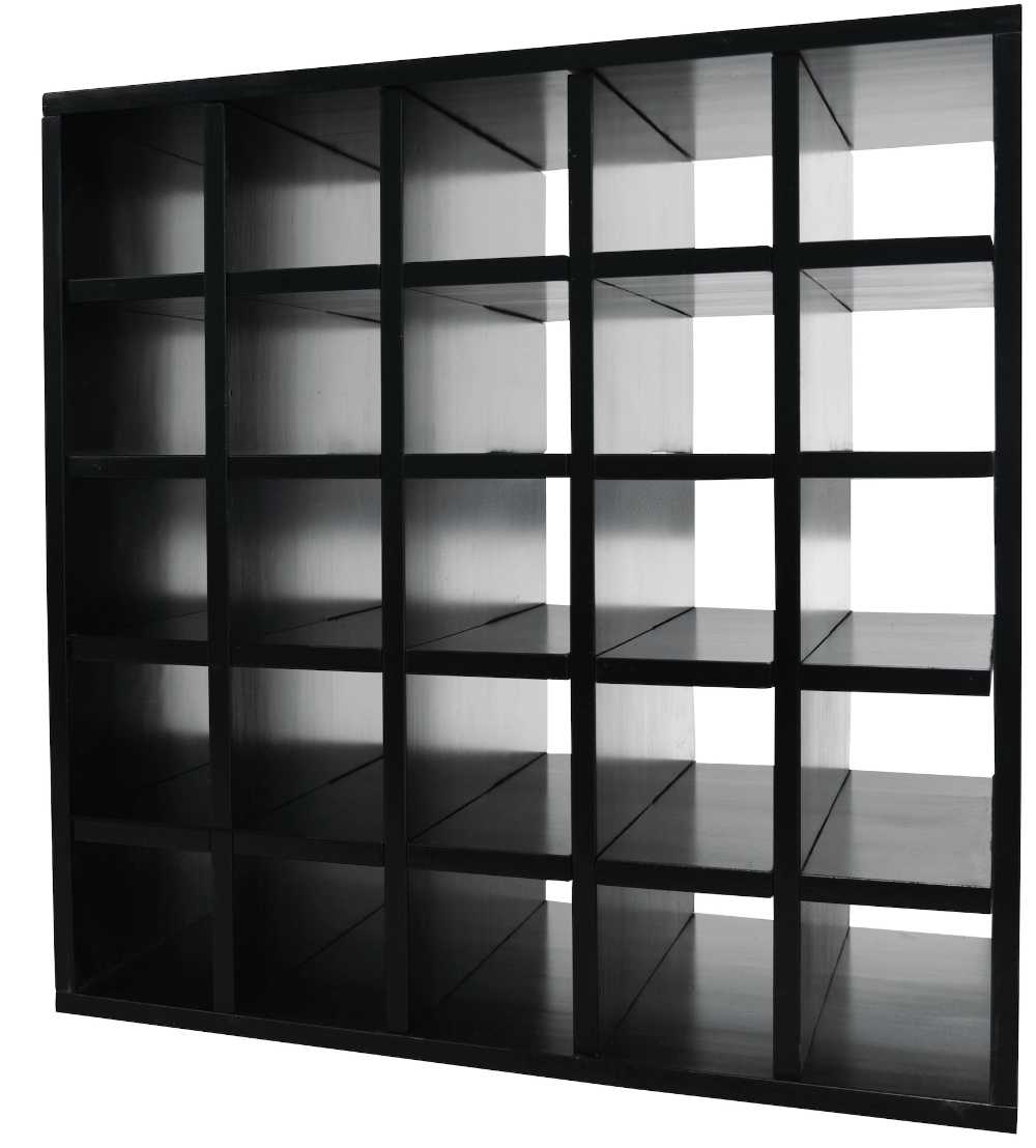 25 Bottles Cube Wine Rack RichBlack Cellar Wall