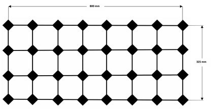 32 Bottles Classic Line Wine Rack - Natural Pine-Rich Black-Rustic-Mahogany Brown- Cellar Wall- 21884336