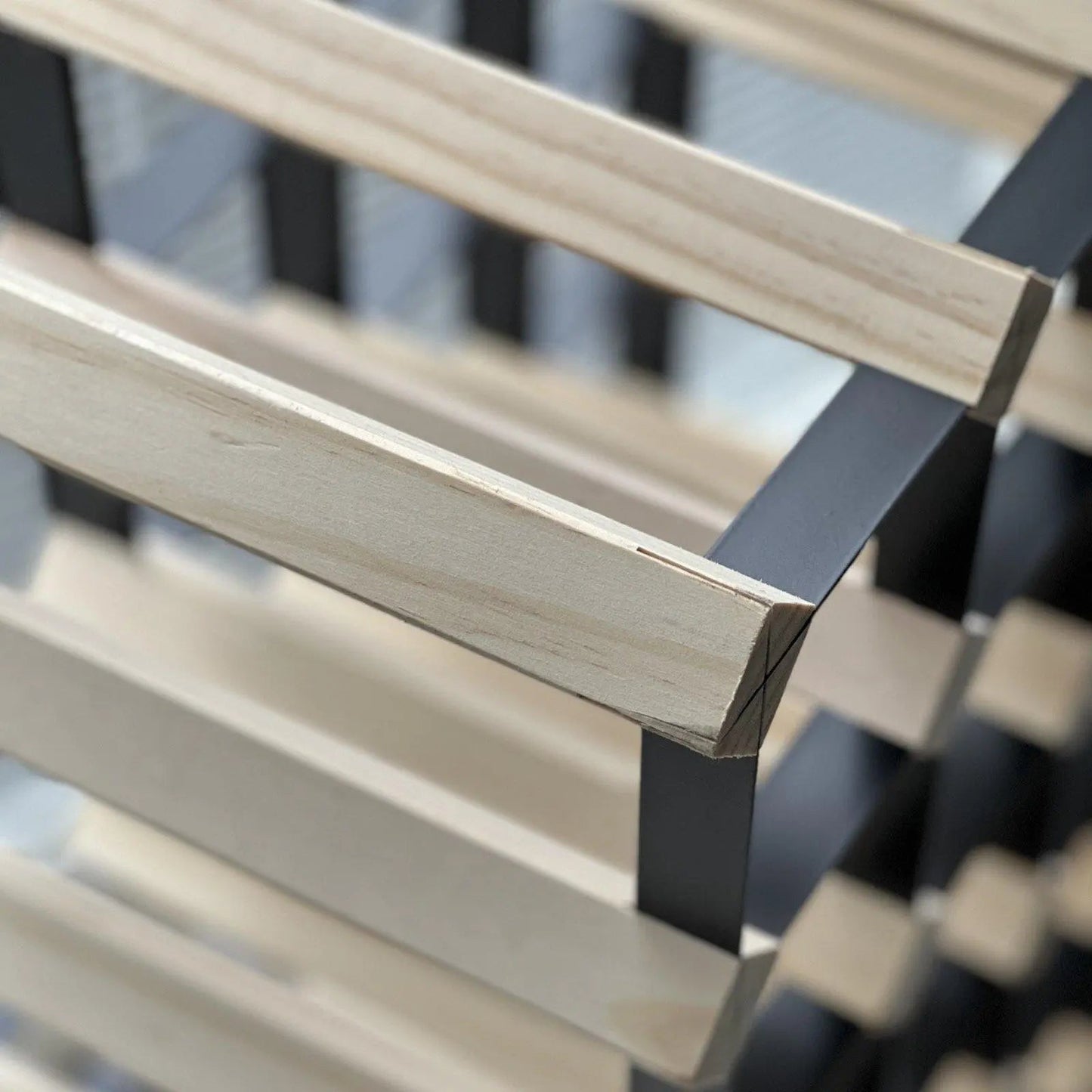 32 Bottles Classic Line Wine Rack - Natural Pine-Rich Black-Rustic-Mahogany Brown- Cellar Wall- 48150332