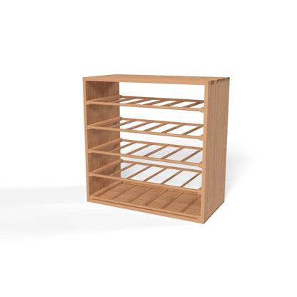 36 Bottles Shelves Wine Rack Cube - Natural Pine-Interior Natural Pine- Cellar Wall- 95407403