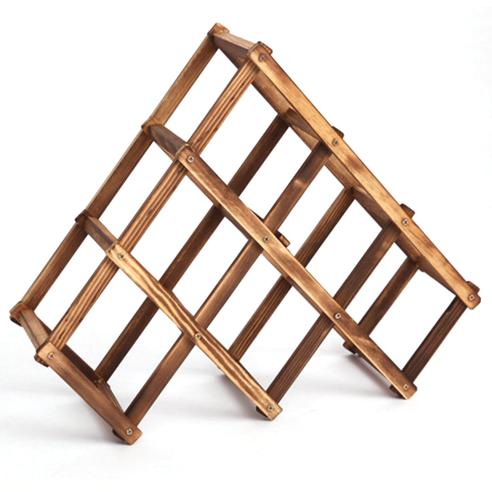 Wooden Folding Wine Rack