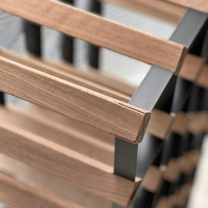 40 Bottles Classic Line Wine Rack - Natural Pine-Rich Black-Rustic-Mahogany Brown- Cellar Wall- 12756249