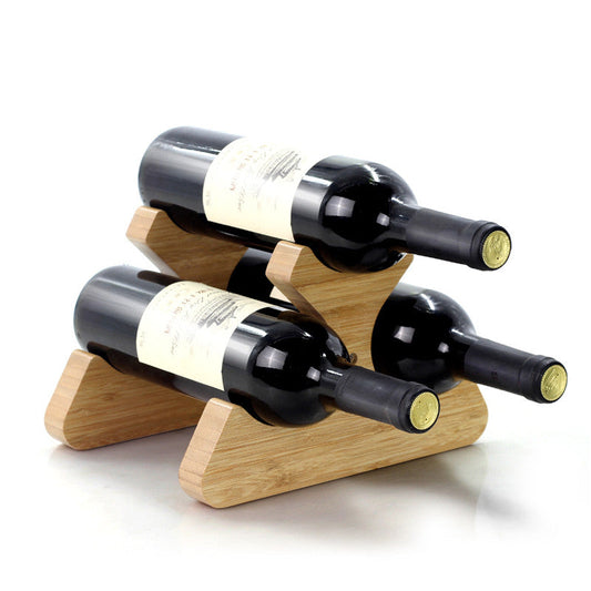 Bamboo wood wine rack WoodenS Cellar Wall