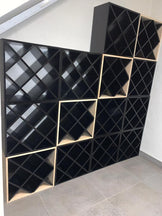 Diamond Cube 30 Bottles Wine Rack | Cellar Wall