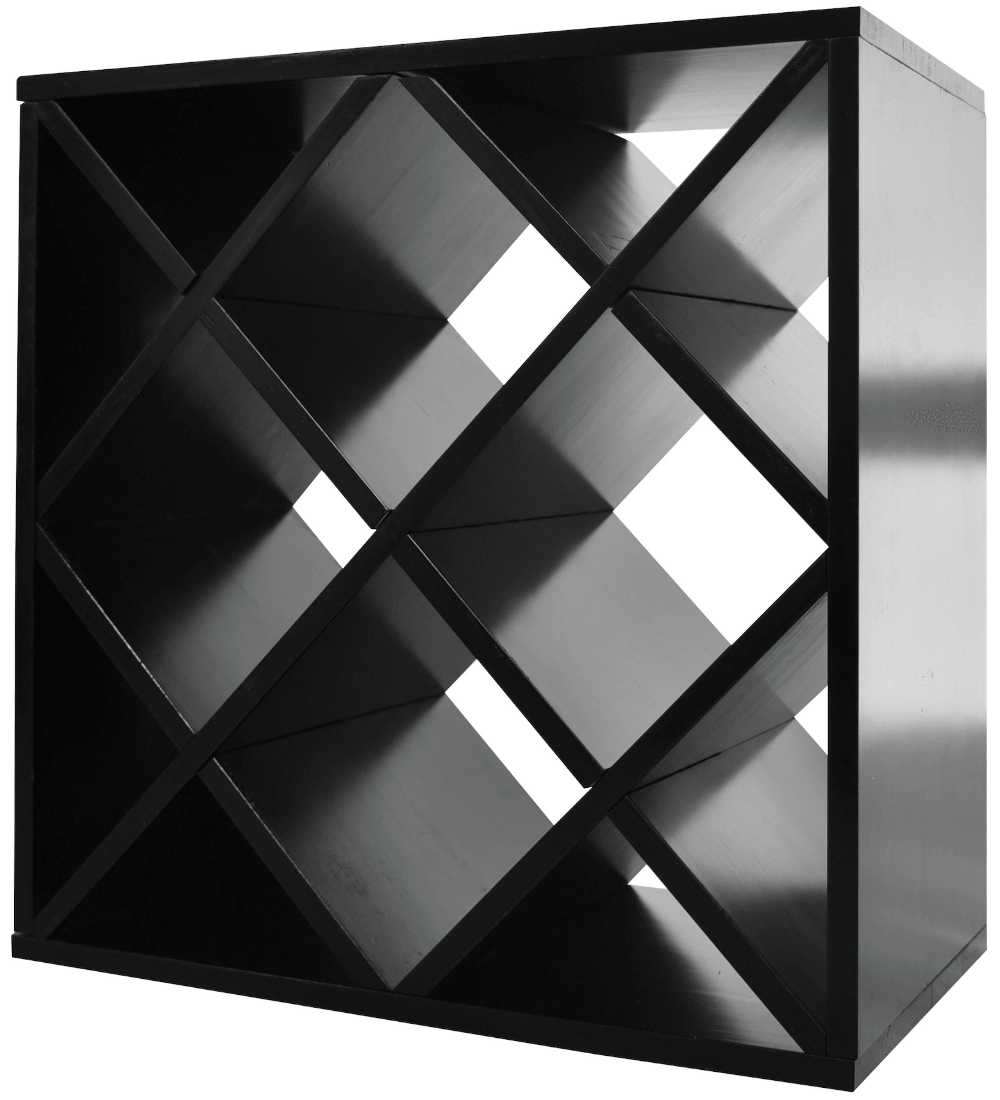 Diamond Cube 30 Bottles Wine Rack RichBlack Cellar Wall