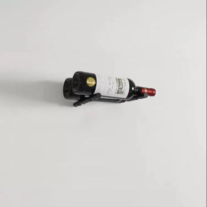 Double Bottle Wine Peg Black Cellar Wall