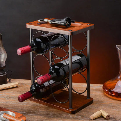 Elegant Wine and Glass Storage Rack - Hangable Cup-Bottles Only- Cellar Wall- 62379657