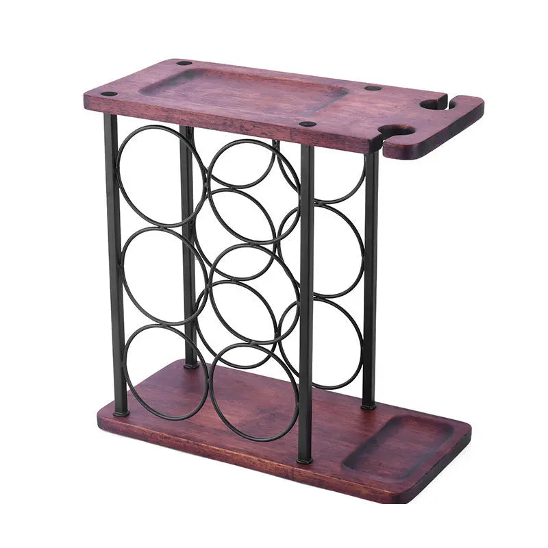 Elegant Wine and Glass Storage Rack Hangable-Cup Cellar Wall