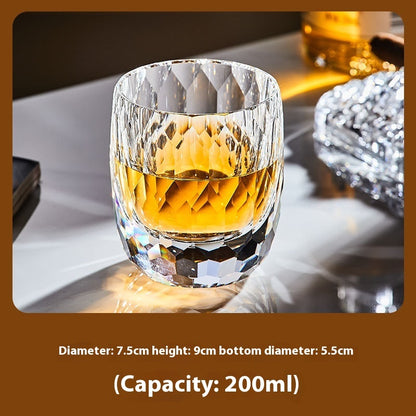 Hand Carved Whiskey Crystal Glasses - K9 Crystal Asterism Cup-K9 Crystal Star Cup-K9 Crystal Scattered Cup-K9 Crystal Star Flow Cup-K9 Crystal Mi Grid Cup- Cellar Wall- 62363270