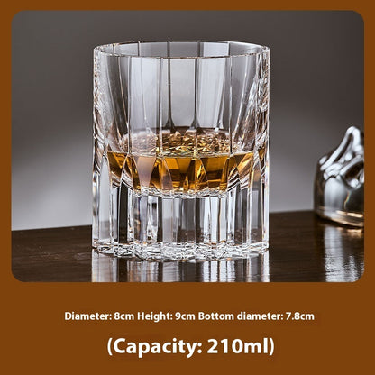Hand Carved Whiskey Crystal Glasses - K9 Crystal Asterism Cup-K9 Crystal Star Cup-K9 Crystal Scattered Cup-K9 Crystal Star Flow Cup-K9 Crystal Mi Grid Cup- Cellar Wall- 38939186