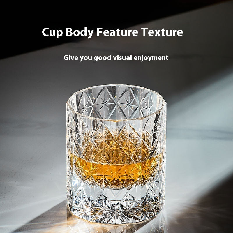 Hand Carved Whiskey Crystal Glasses - K9 Crystal Asterism Cup-K9 Crystal Star Cup-K9 Crystal Scattered Cup-K9 Crystal Star Flow Cup-K9 Crystal Mi Grid Cup- Cellar Wall- 8986408