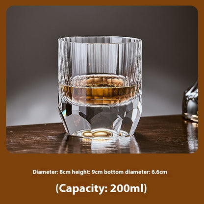 Hand Carved Whiskey Crystal Glasses - K9 Crystal Asterism Cup-K9 Crystal Star Cup-K9 Crystal Scattered Cup-K9 Crystal Star Flow Cup-K9 Crystal Mi Grid Cup- Cellar Wall- 9349942