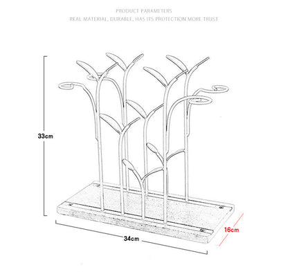 Iron Display Wine Rack - White-Bronze- Cellar Wall- 74467036