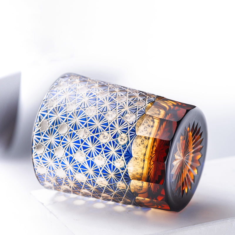 Japanese Hand-carved Wine Glass Crystal Glass Wine Glass - Kuixing-Bamboo rhyme-Luzhou-Xu Ling-Hei Lan- Cellar Wall- 16142158