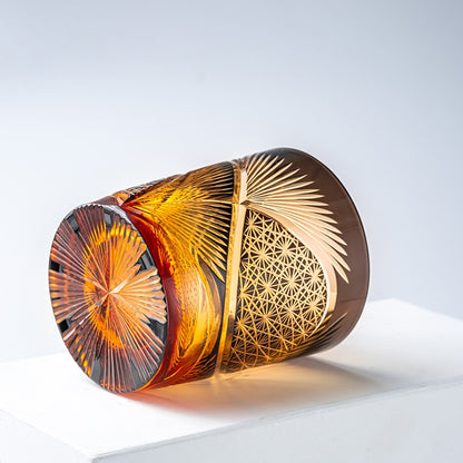 Japanese Hand-carved Wine Glass Crystal Glass Wine Glass - Kuixing-Bamboo rhyme-Luzhou-Xu Ling-Hei Lan- Cellar Wall- 11638011