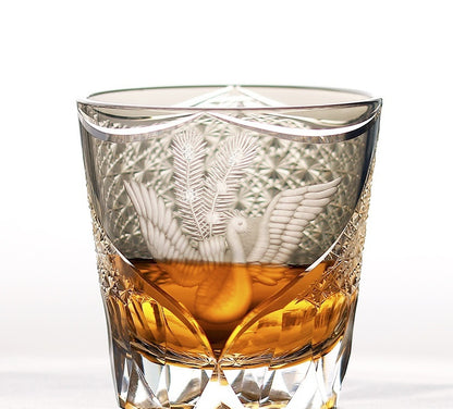 Japanese-style Jianghu Cut Cup Crystal Glasses Retro Affordable Luxury Whiskey - Xuanfeng-Dragon Cup-Danfeng-Blue Peacock-Green Peacock- Cellar Wall- 56657111