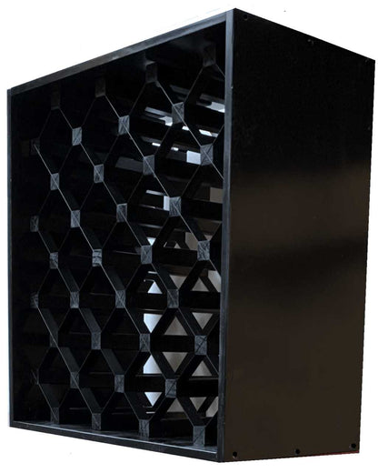 Modern Module Cube Wine Rack - Natural Pine-Rich Black-Mahogany-Exterior Rich Black-Exterior Mahogany- Cellar Wall- 92881390