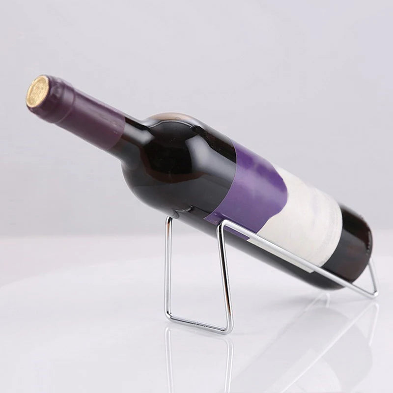 Sleek Modern Iron Wine Holder