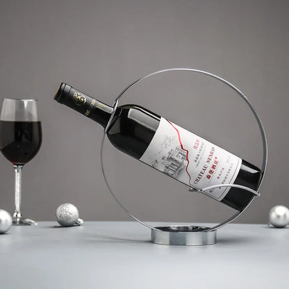 Circular Metal Wine Display Stand