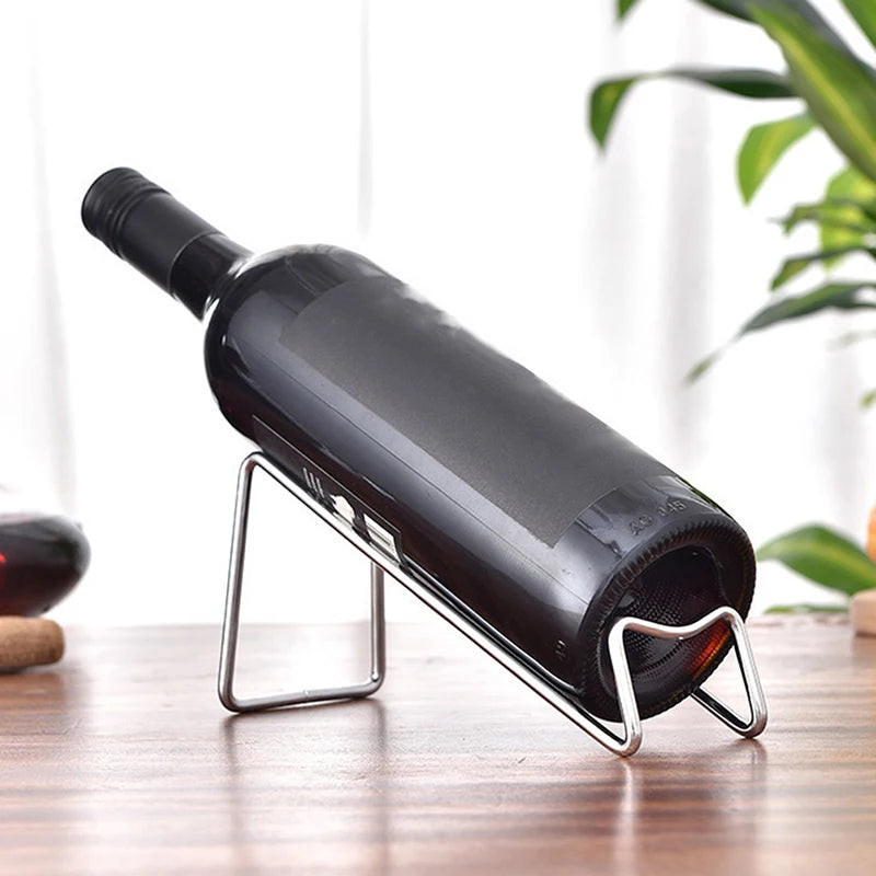 Sleek Modern Iron Wine Holder