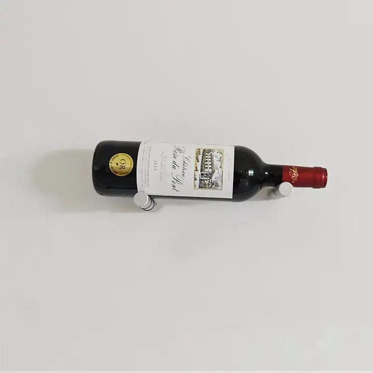 Single Bottle Wine Peg Silver Cellar Wall
