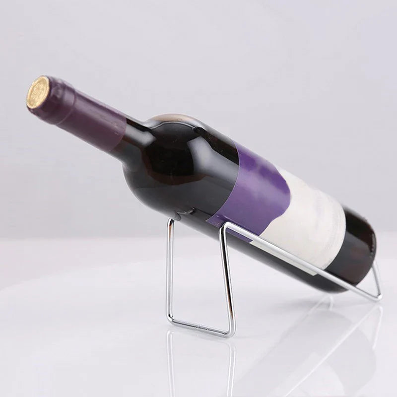 Sleek Modern Iron Wine Holder - Black-Gold-Rose Gold-Silver- Cellar Wall- 15927132