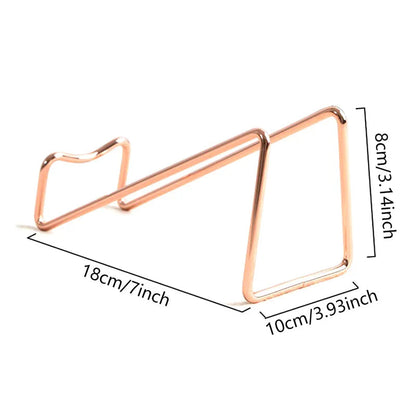 Sleek Modern Iron Wine Holder - Black-Gold-Rose Gold-Silver- Cellar Wall- 99915179