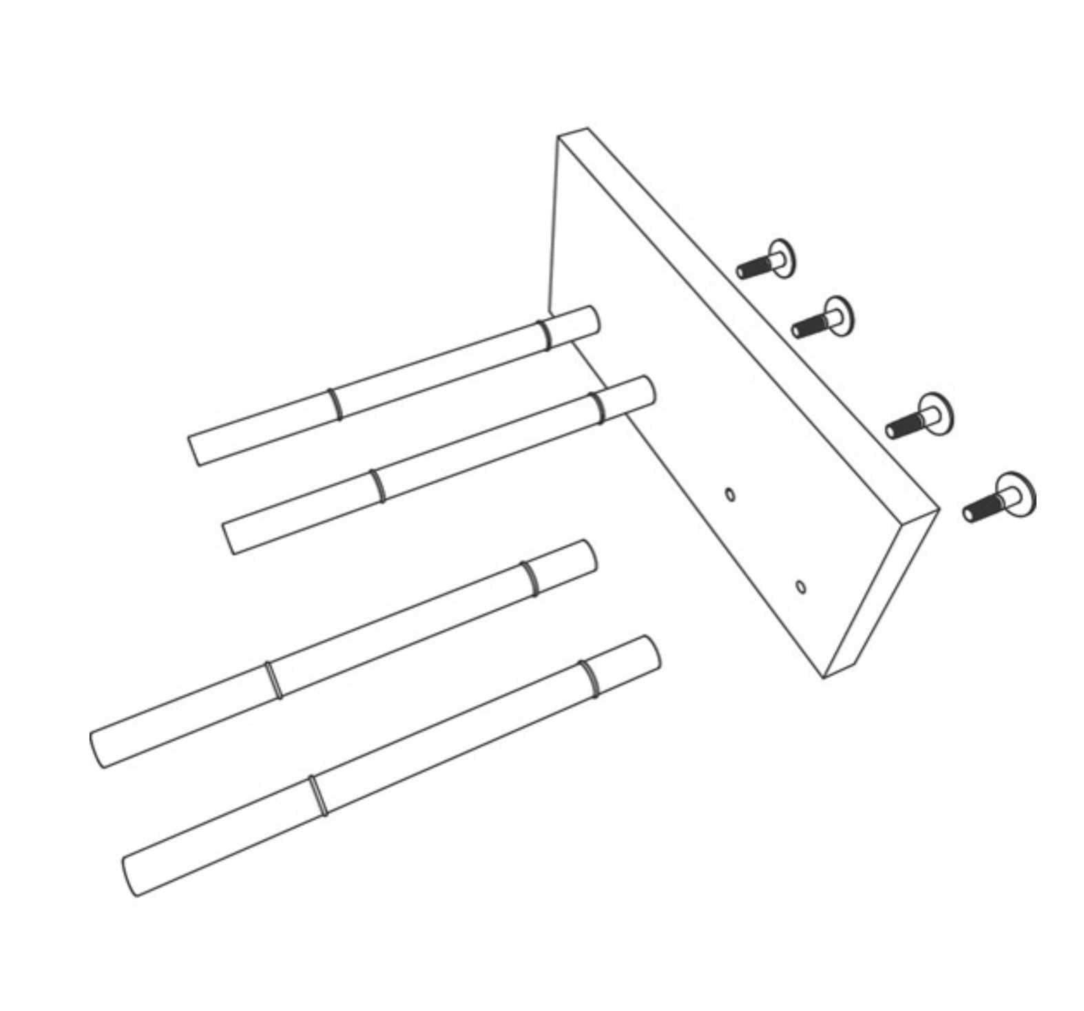 Straight Single Bottle Wine Peg - Silver-Black- Cellar Wall- 62589438