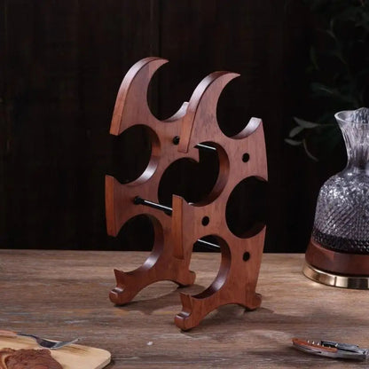 Wave Free Standing Wine Rack - Bamboo-Brown- Cellar Wall- 63190586