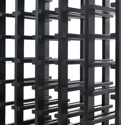Wine Cabinet Display - Natural Pine-Rich Black- Cellar Wall- 25325454
