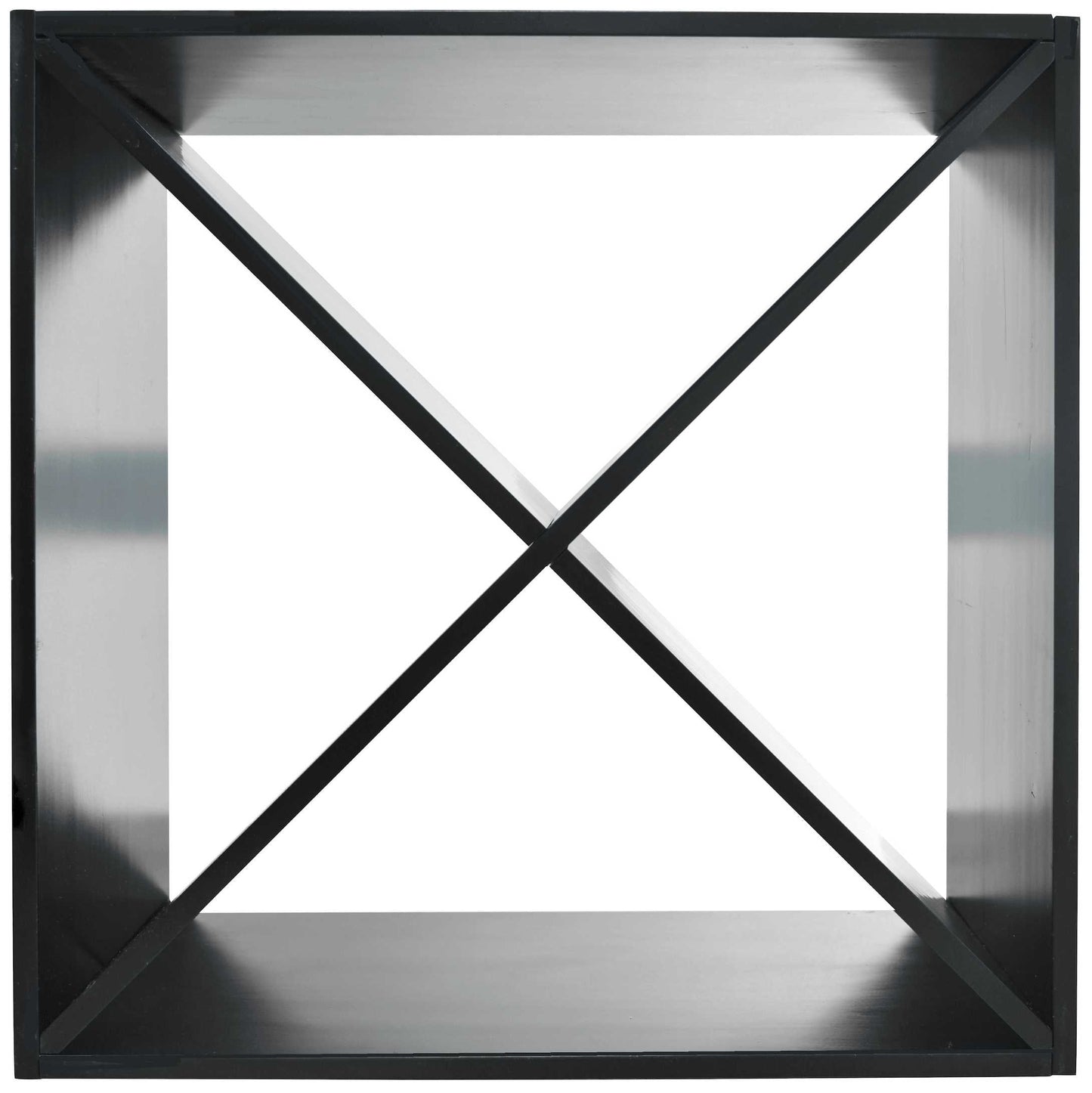 X-Module Wine Rack Cube - Natural Pine-Rich Black-Mahogany Brown-Interior Rich Black-Interior Natural Pine- Cellar Wall- 45687138