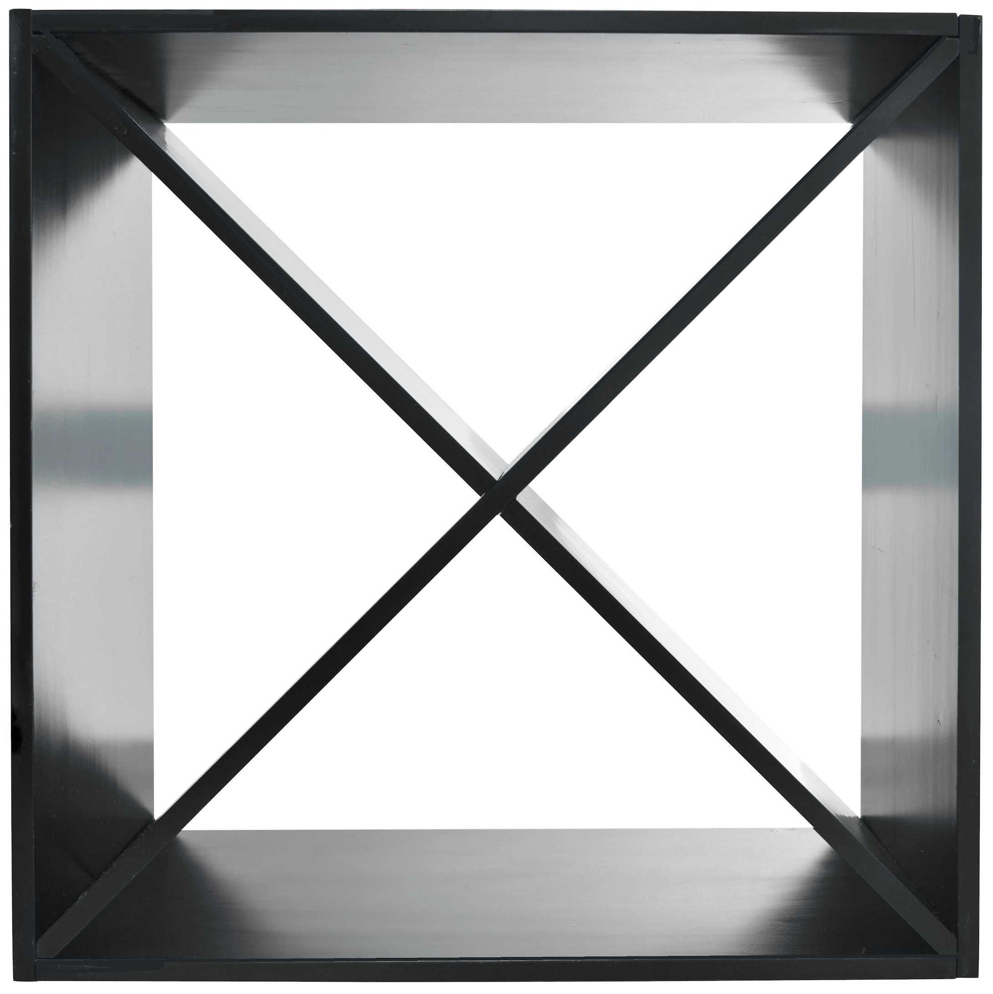 X-Module Wine Rack Cube - Natural Pine-Rich Black-Mahogany Brown-Interior Rich Black-Interior Natural Pine- Cellar Wall- 45687138