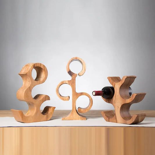 Handmade Ornamental Wooden Wine Bottle Holder CJ Dropshipping