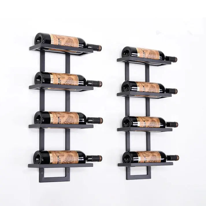 Modern Iron Wall Mounted Wine Holder 2-4 Bottles CJ Dropshipping