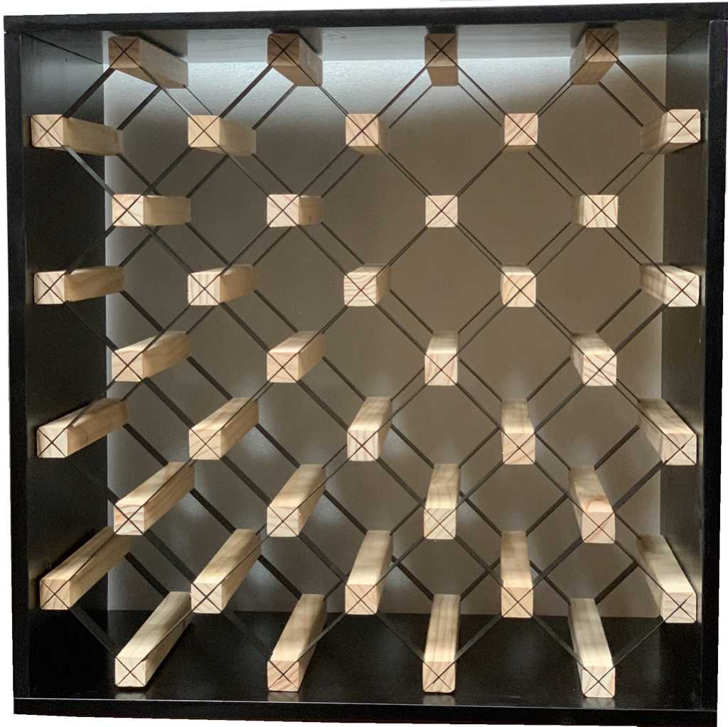 Modern Module Cube Wine Rack  Cellar Wall