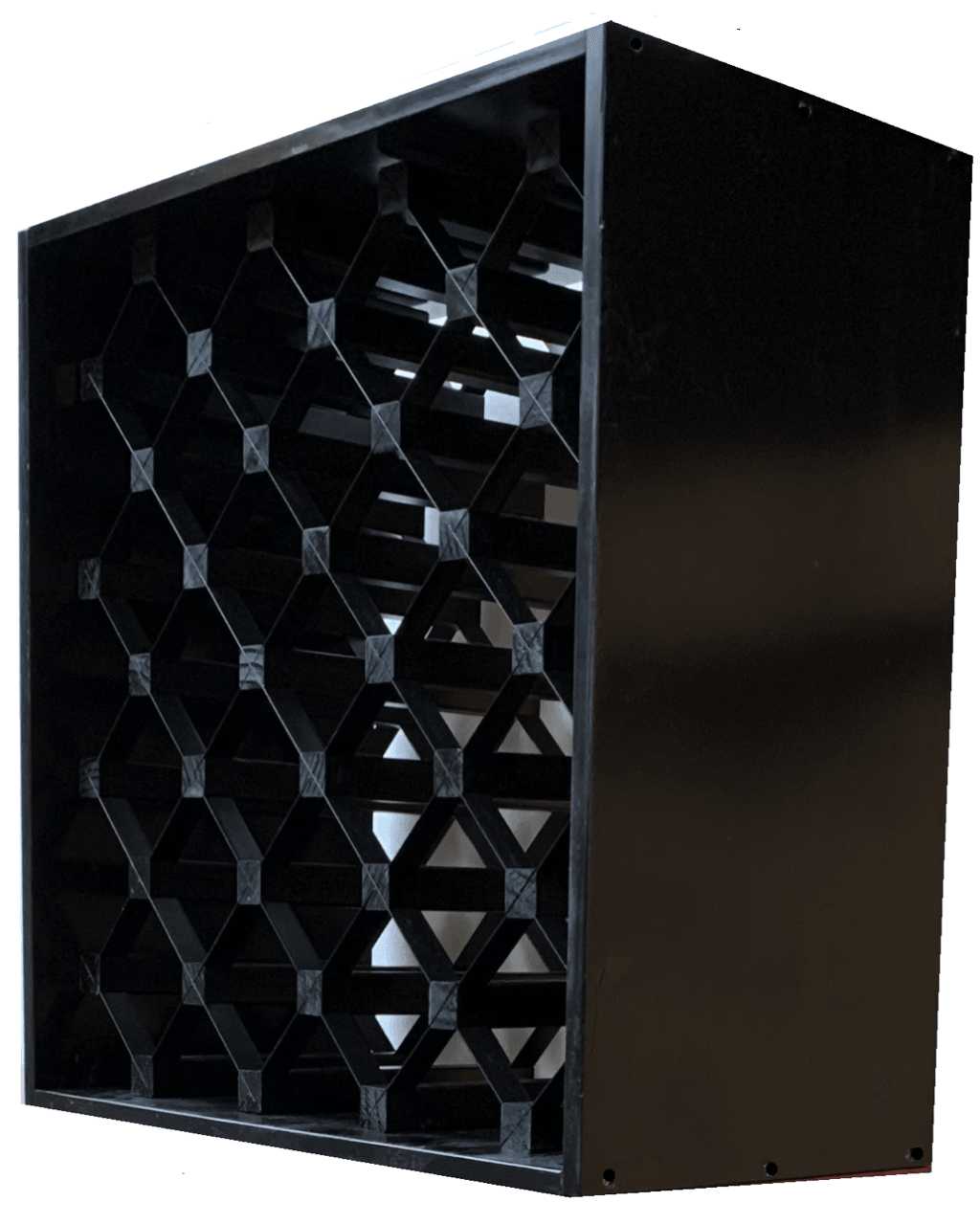 Modern Module Cube Wine Rack RichBlack Cellar Wall