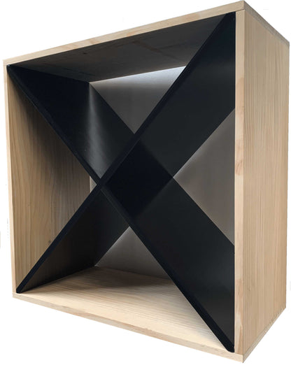 X-Module Wine Rack Cube InteriorRichBlack Cellar Wall